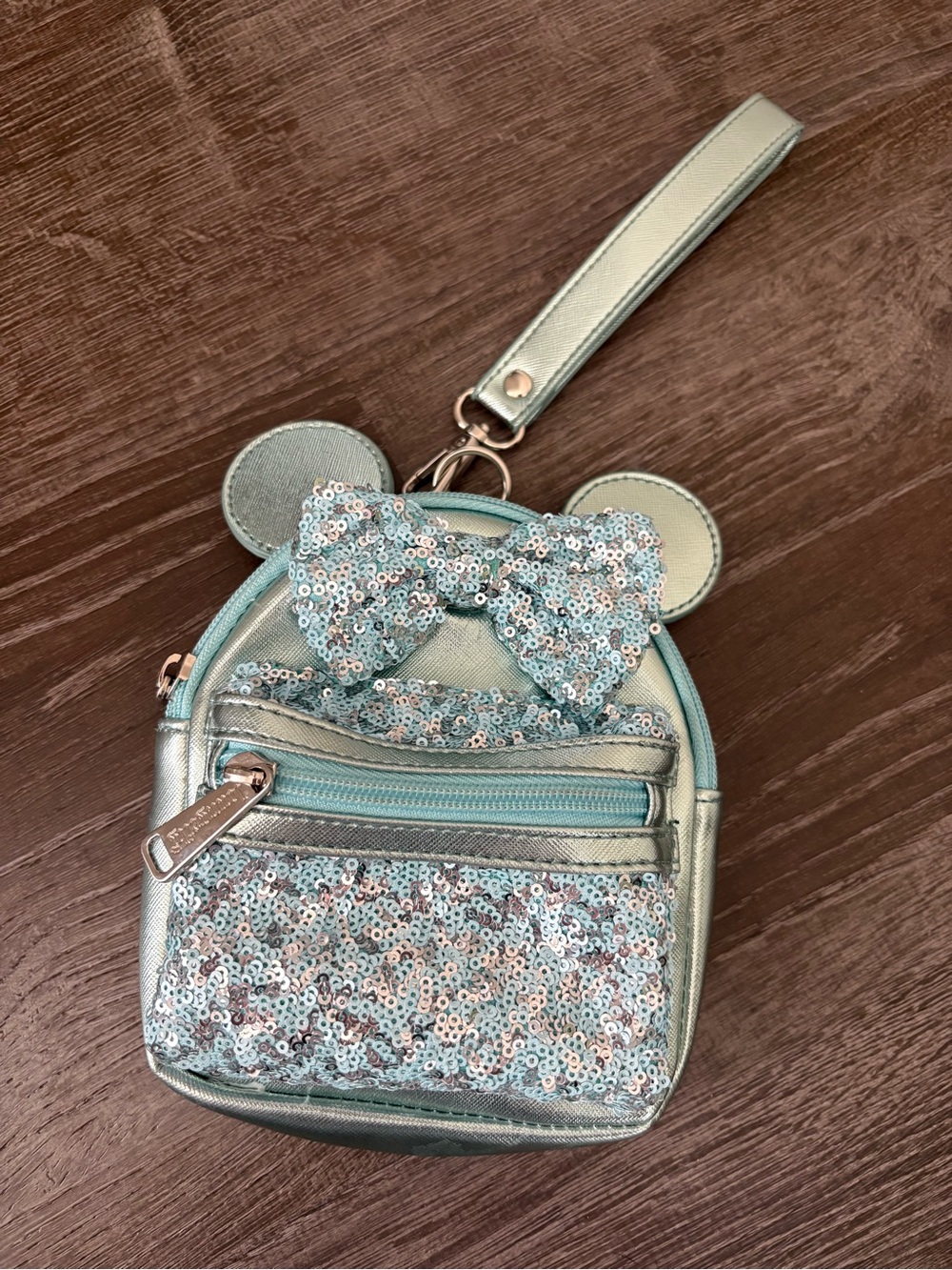 Loungefly Disney Parks Arendelle Aqua Mini Backpack Wristlet